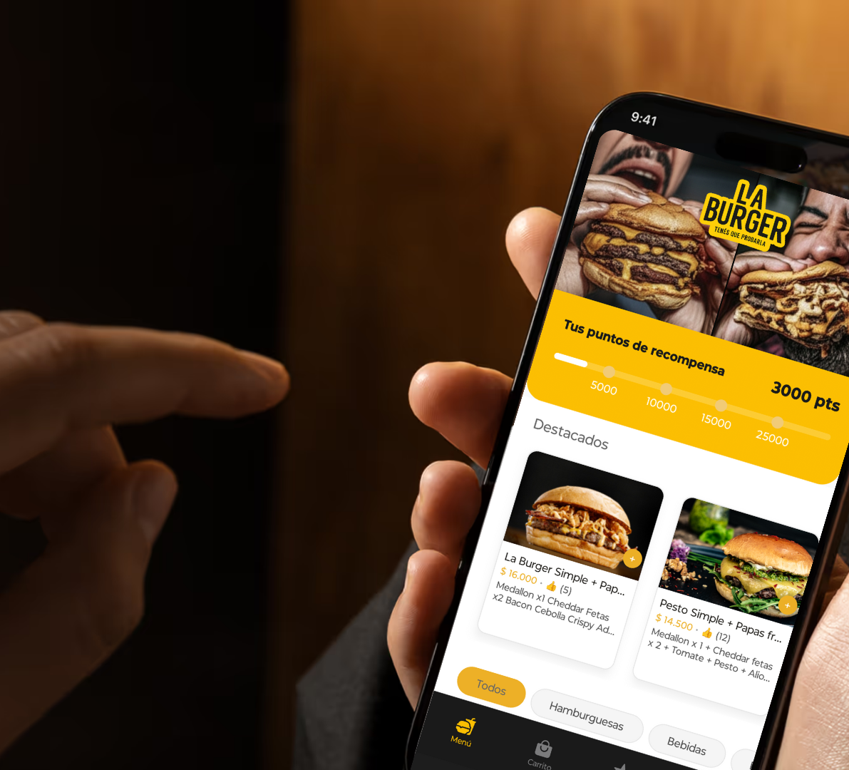 App móvil para restaurante